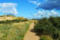 Hills and pathway in Wijk ann Zee, Holland