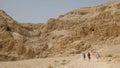 The hills at qumran where the dead sea scrolls were discovered