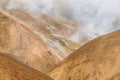 Hills and rising smoke in KerlingarfjÃÂ¶ll, Iceland