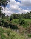 Hills & River  water Photo Royalty Free Stock Photo