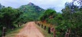 Hills road natural photo in village odisha