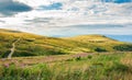 Hills of Runa mountain in late summer Royalty Free Stock Photo