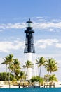 Hillsboro Lighthouse, Pompano Beach, Florida, USA Royalty Free Stock Photo