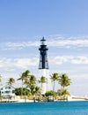 Hillsboro Lighthouse, Pompano Beach, Florida, USA Royalty Free Stock Photo