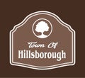 Hillsborough California with brown background