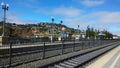 Hillsdale view from Belmont caltrain station Royalty Free Stock Photo