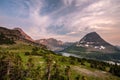 Hillside Drops Down To Hidden Lake and Bearhat Mountain Royalty Free Stock Photo