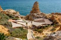 hillside facing the Mediterranean sea in the locality of carvoeiro in dry algar.