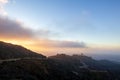 Hillside hiking trail view of observatory