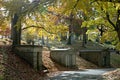 Hillside Mausoleums in Fall