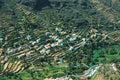 Hillside of the mountain full of terraces in La Gomera Royalty Free Stock Photo