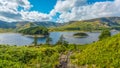 Hillside view of Haweswater Reservoir