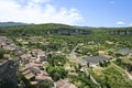 Hillside village lavender fields provence france Royalty Free Stock Photo