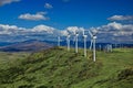 Hillside Wind Farm Royalty Free Stock Photo