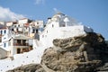 Hilltop church in Skopelos Royalty Free Stock Photo