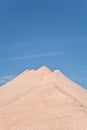 Hilltop in a gravel pit Royalty Free Stock Photo