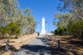 Hilltop observation area with World War I & II memorials was erected by the citizens of Albury to commemorate. Royalty Free Stock Photo