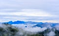 Hilltop view of Krajom Mountain. Royalty Free Stock Photo