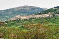 The hilltop village of Petralia Sottana in Sicily, Italy Royalty Free Stock Photo