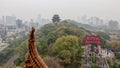 Hilltop vista in Wuhan, China