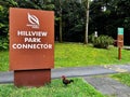 Hillview park connector signpost