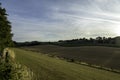 Evening light over the cultural landscape Gulpen, South Limburg, the Netherlands