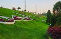 The hilly Inya lake park in Yangon, Myanmar