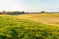 Hilly landscape field agriculture nature farmland country view springtime