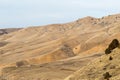 Hilly mountain in the desert in Kazakhstan Royalty Free Stock Photo