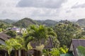 Hilly mountain side Nine Miles from Bob Marley Museum Jamaica Royalty Free Stock Photo