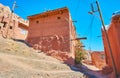 The hilly streets of historic Abyaneh village Royalty Free Stock Photo