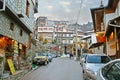 Hilly streets of Metsovo, Greece