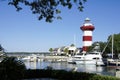 Hilton Head Harbour Town Lighthouse Royalty Free Stock Photo