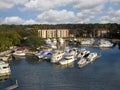 Hilton Head Island marina near the lighthouse, So Royalty Free Stock Photo