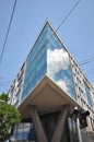 Hilton Hotel Glass Exterior in Belgrade, Serbia near Slavija Square