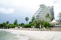 Hilton hotel at HUAHIN beach, THailand. Royalty Free Stock Photo