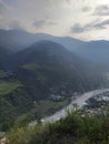 Himachal Pradesh beautiful village heel house road