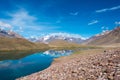 Chandra Taal Moon Lake in Lahaul and Spiti, Himachal Pradesh, India.