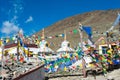 Kunzum Pass Kunzum La in Lahaul and Spiti, Himachal Pradesh, India. Kunzum pass is Royalty Free Stock Photo