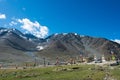 Kunzum Pass Kunzum La in Lahaul and Spiti, Himachal Pradesh, India. Royalty Free Stock Photo