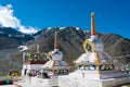 Kunzum Pass Kunzum La in Lahaul and Spiti, Himachal Pradesh, India. Royalty Free Stock Photo