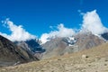 Kunzum Pass Kunzum La in Lahaul and Spiti, Himachal Pradesh, India. Royalty Free Stock Photo
