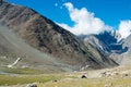 Kunzum Pass Kunzum La in Lahaul and Spiti, Himachal Pradesh, India. Royalty Free Stock Photo