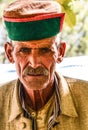 Old Himachali man portrait Royalty Free Stock Photo