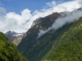 Himalaya in clouds, Nepal Royalty Free Stock Photo