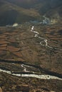 Himalaya Mountain landscape with cold rivers, Tibet Royalty Free Stock Photo