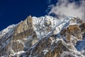 Mountains landscape Mera peak in Nepal