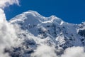 Mountains landscape Mera peak in Nepal