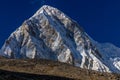 Himalaya mountain Pumori peak summit on EBC Nepal trek hiking route