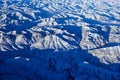 Himalaya mountain range, aerial view on the hill, Ladakh in India. Asia mountain Himalayas, blue winter landscape with rocky hill Royalty Free Stock Photo